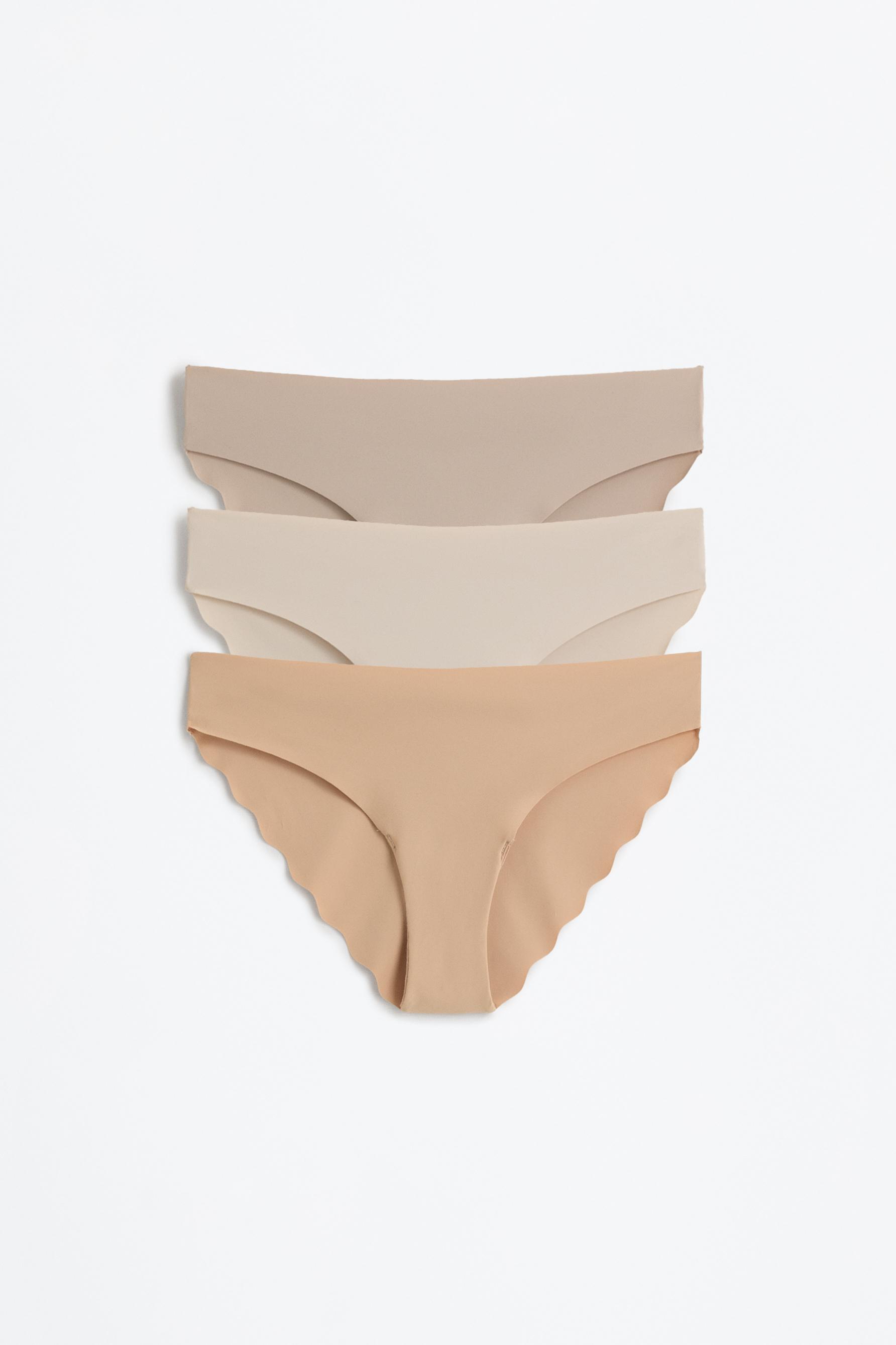 Pack of 3 classic microfibre briefs — BROWN