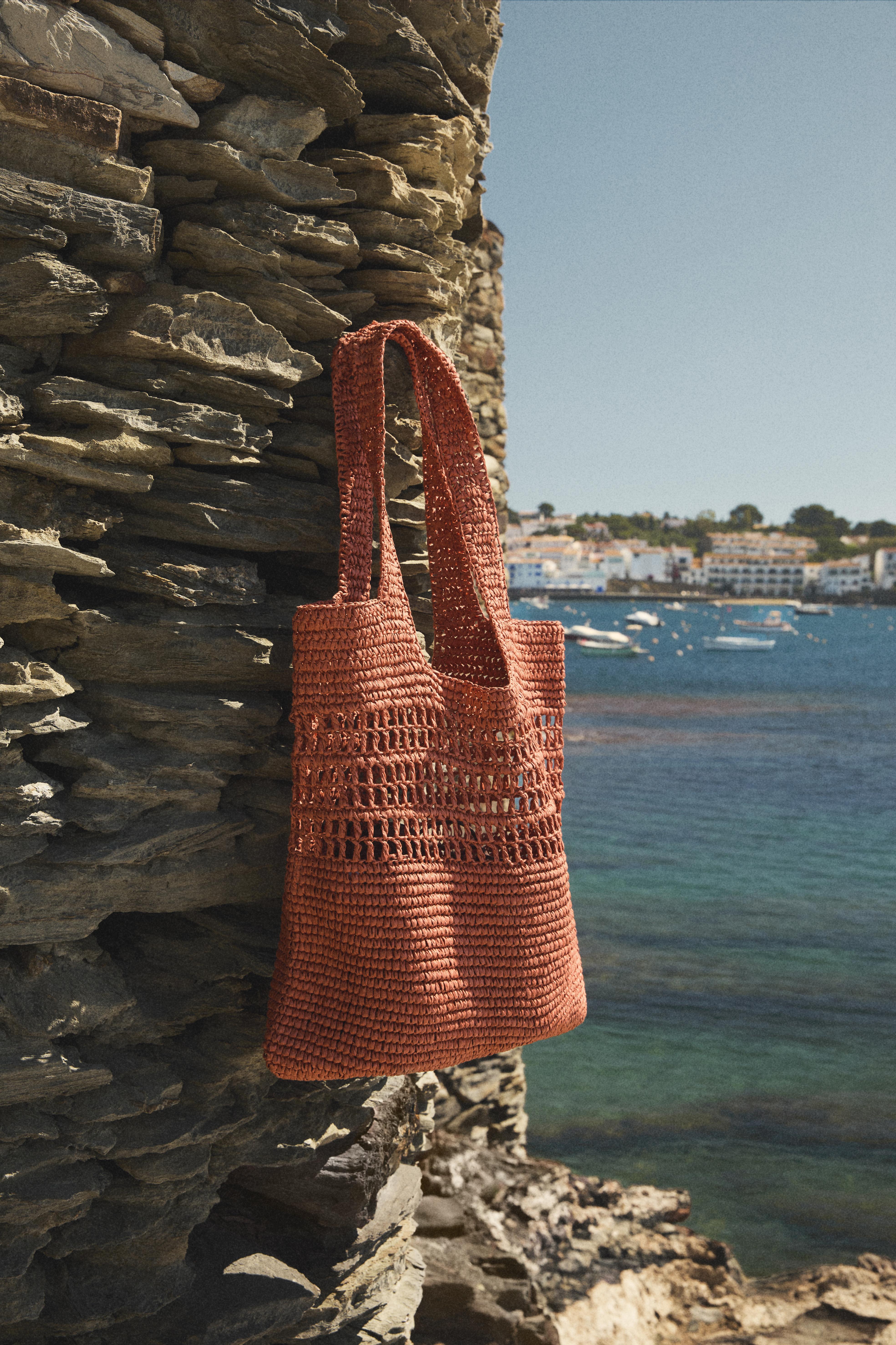 Paper shopper bag — ORANGE