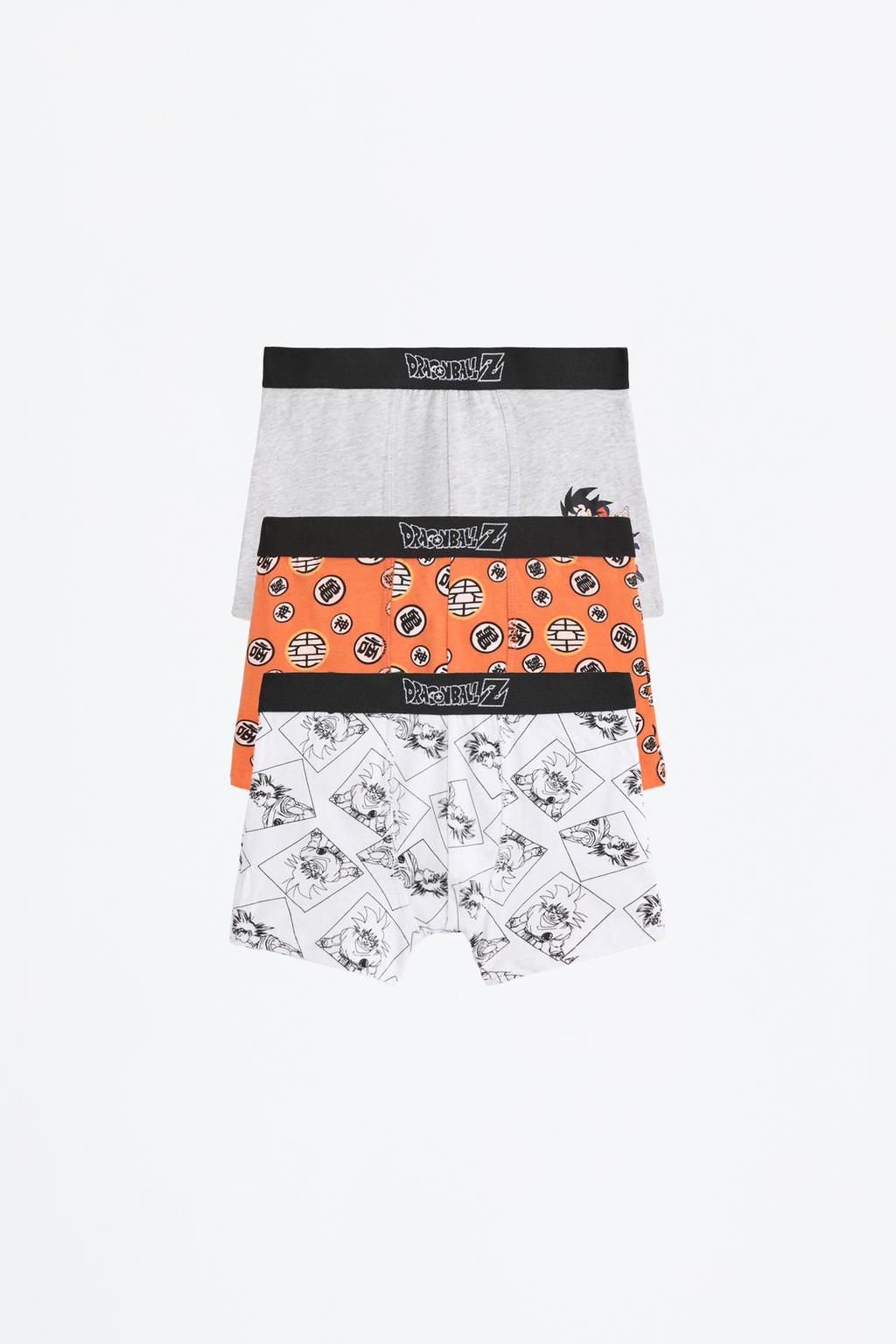 Pack of 3 pairs of Goku Dragon Ball ©Bird Studio boxers