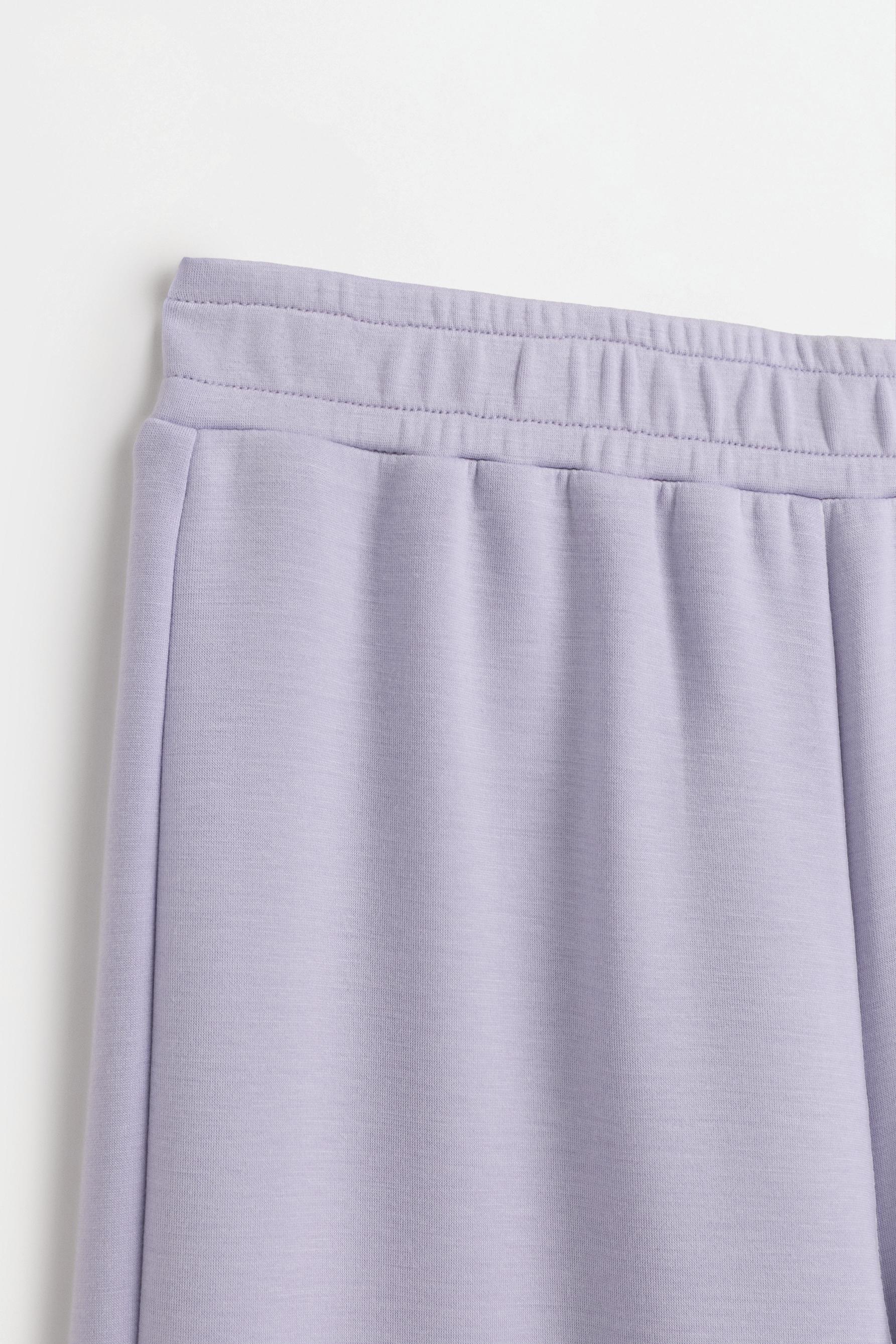 Viscose trousers with buttons — DARK MULBERRY