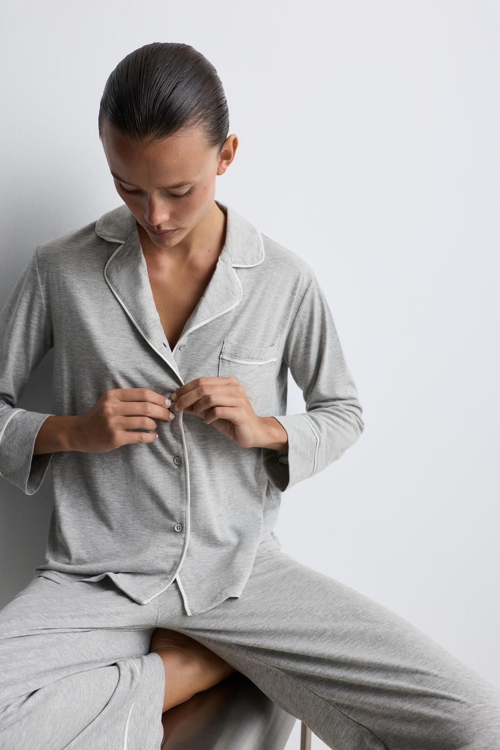 Shirt-style pyjamas