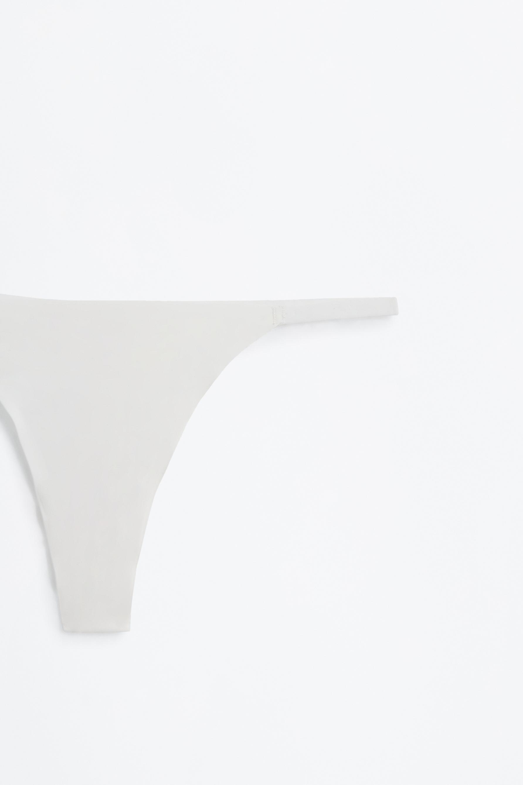 4-pack microfibre thongs — PALE PINK