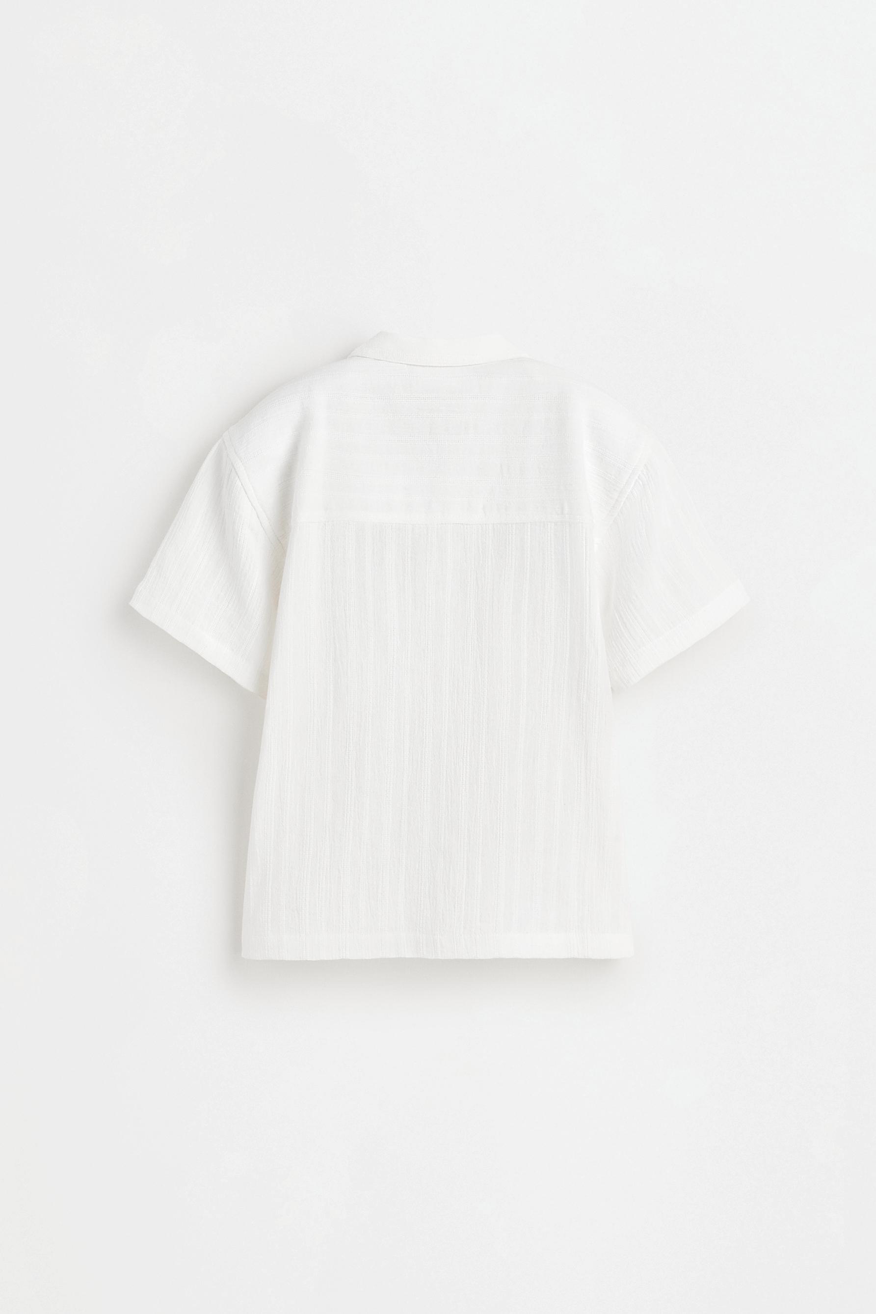 Structured resort shirt — ECRU