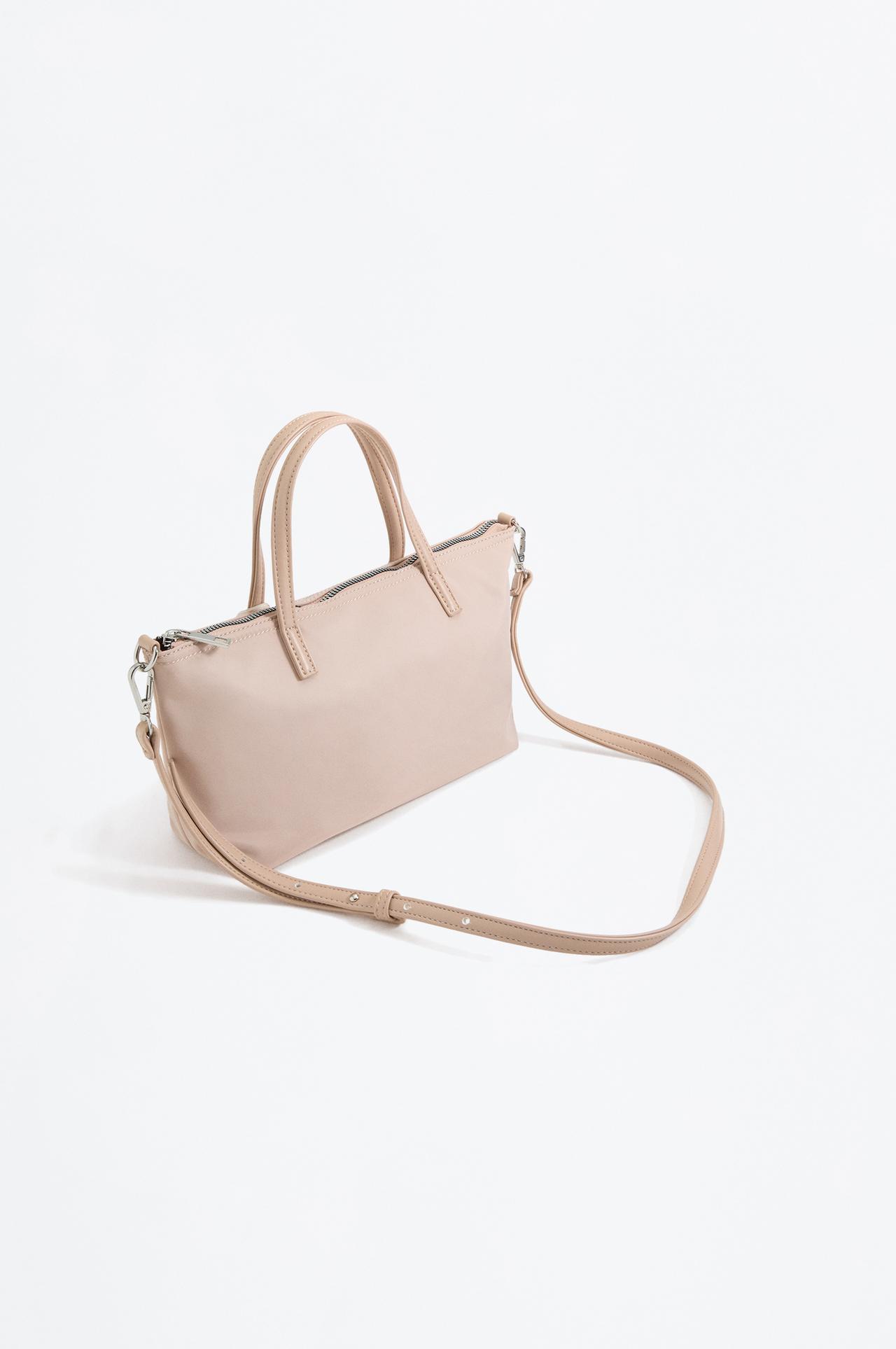 Heart charm bag — ECRU