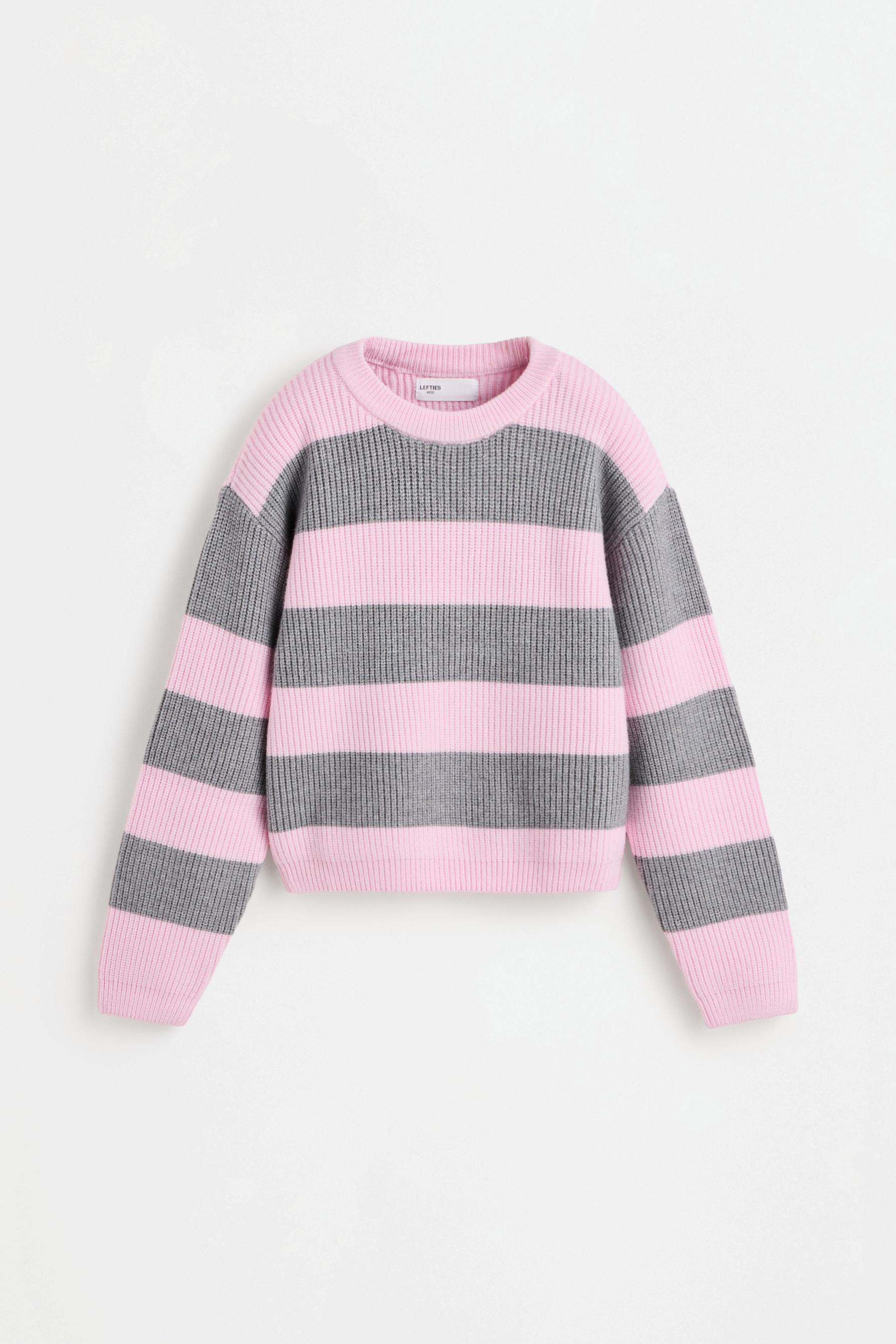 Striped knit sweater — STRIPED