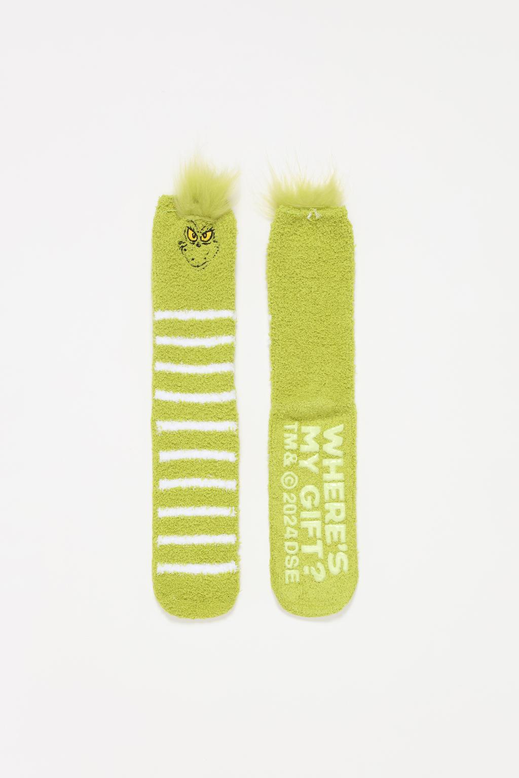 Mujer | Calcetines rizo El Grinch TM & © 2024 DSE