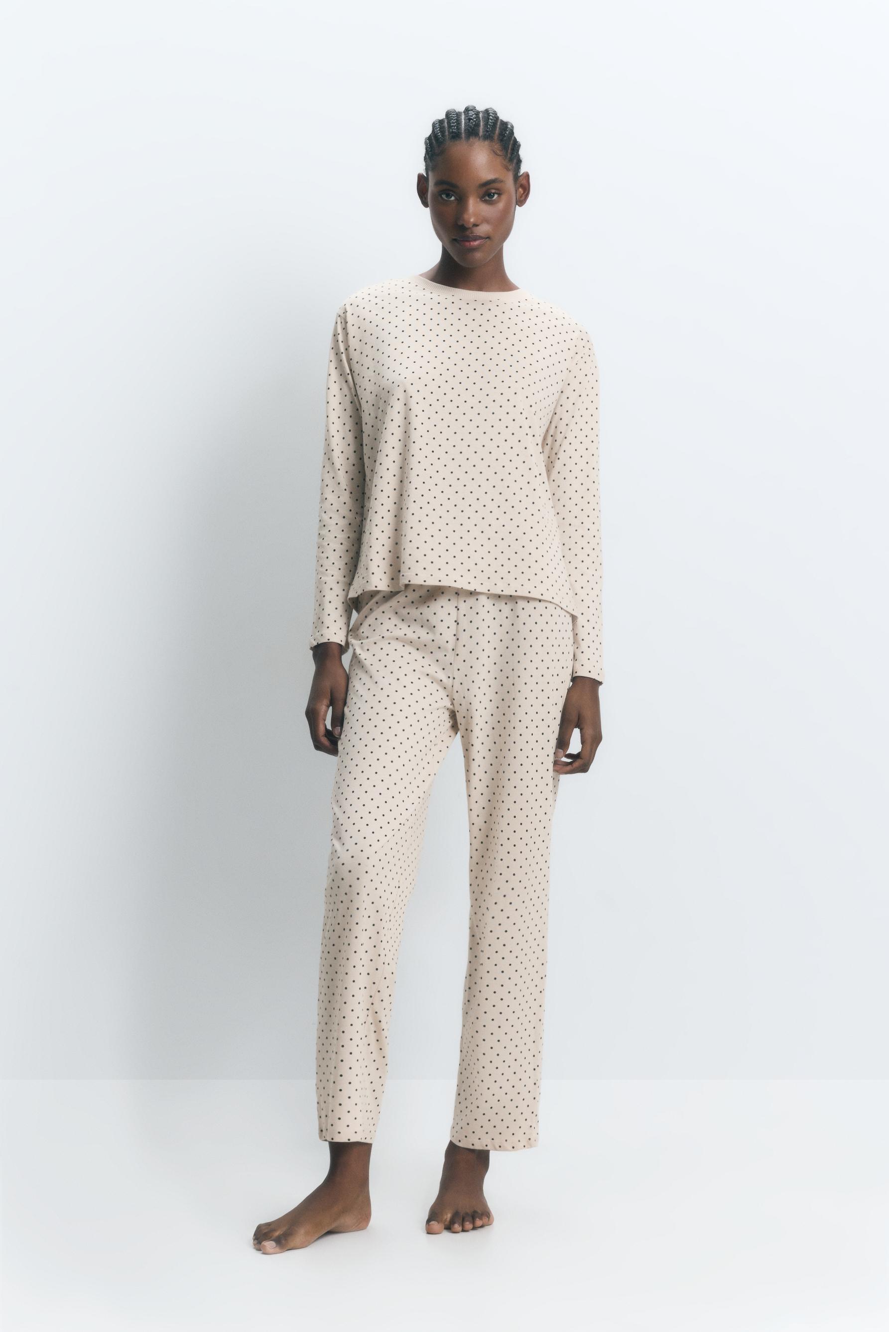 Pijama largo estampado