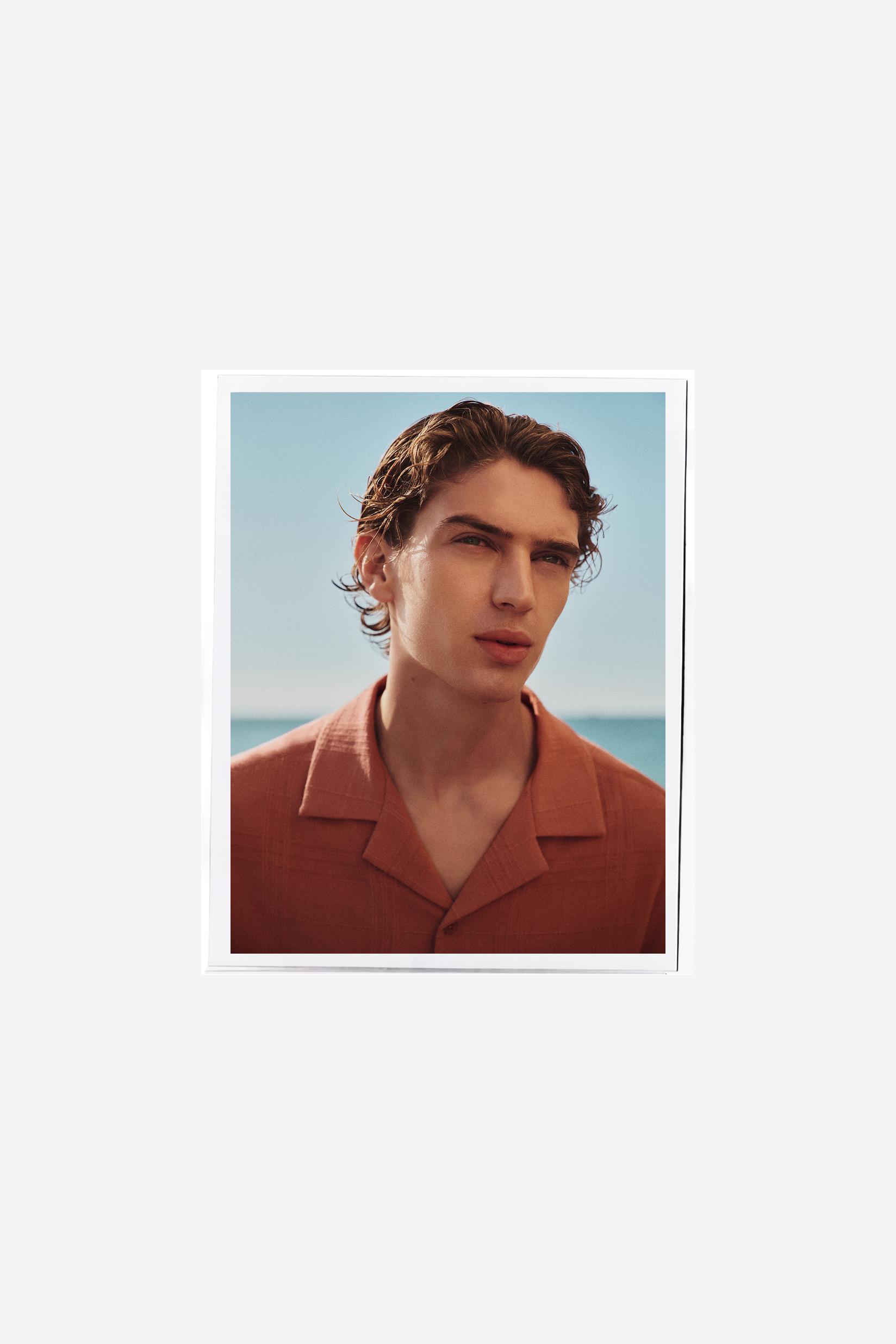 Checked short sleeve shirt — DUSTY PINK