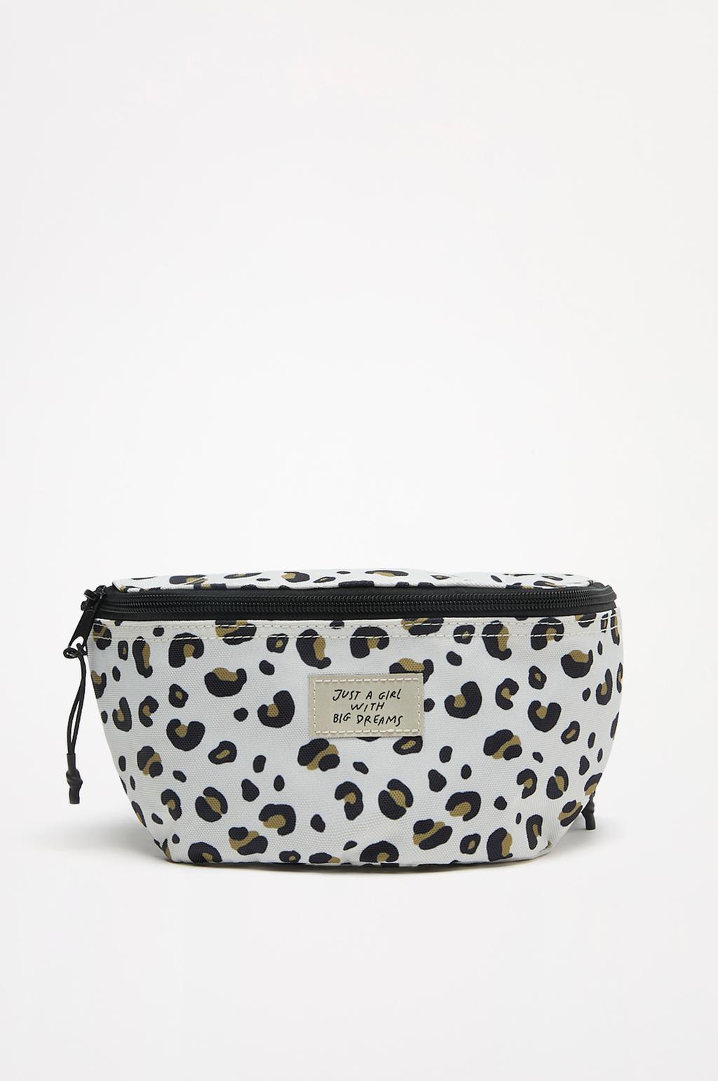 Animal print belt bag