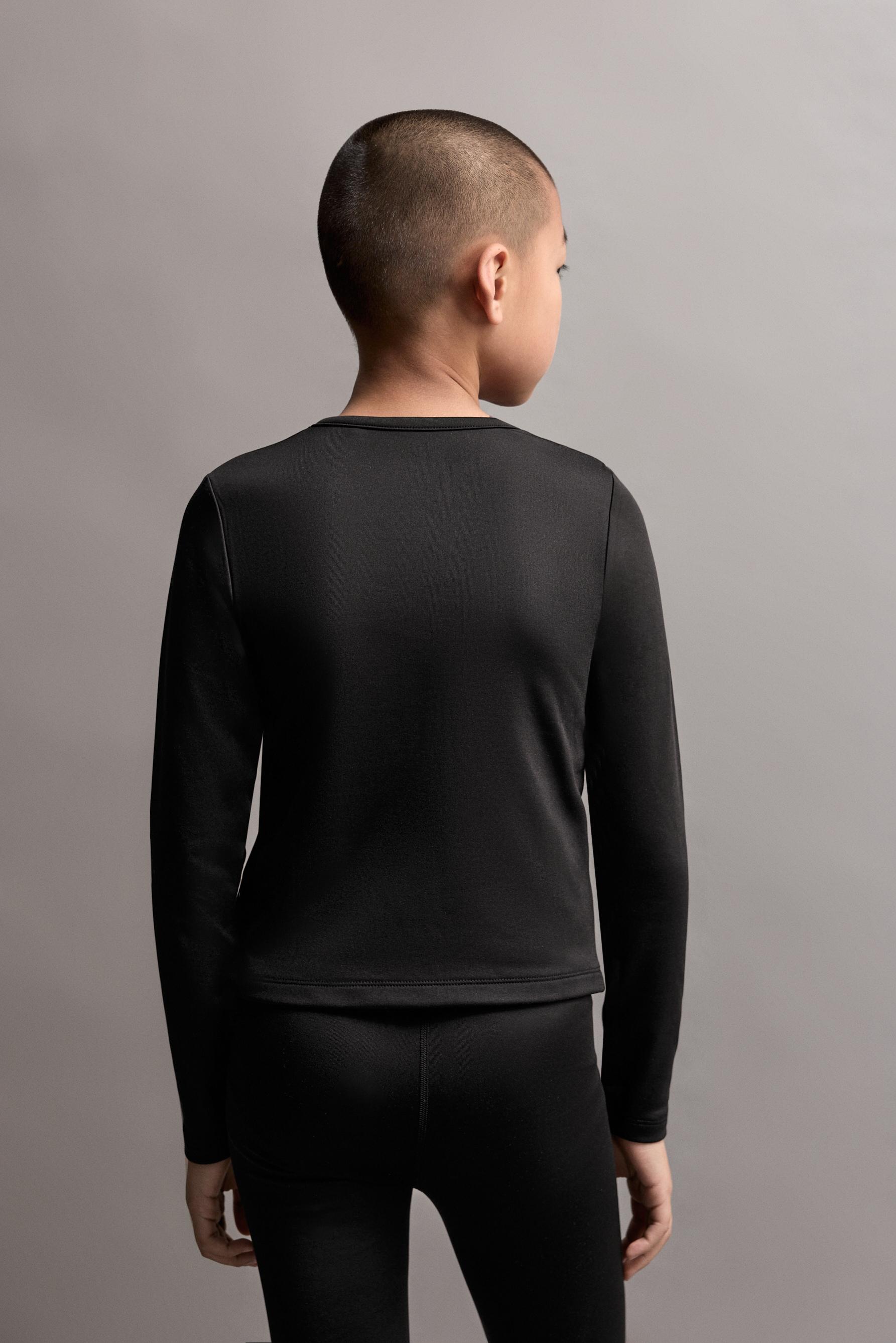 MEDIUM WEIGHT Thermal Comfort T-shirt — BLACK