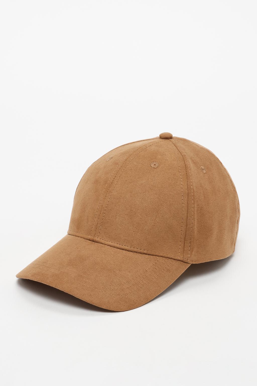 Faux suede cap