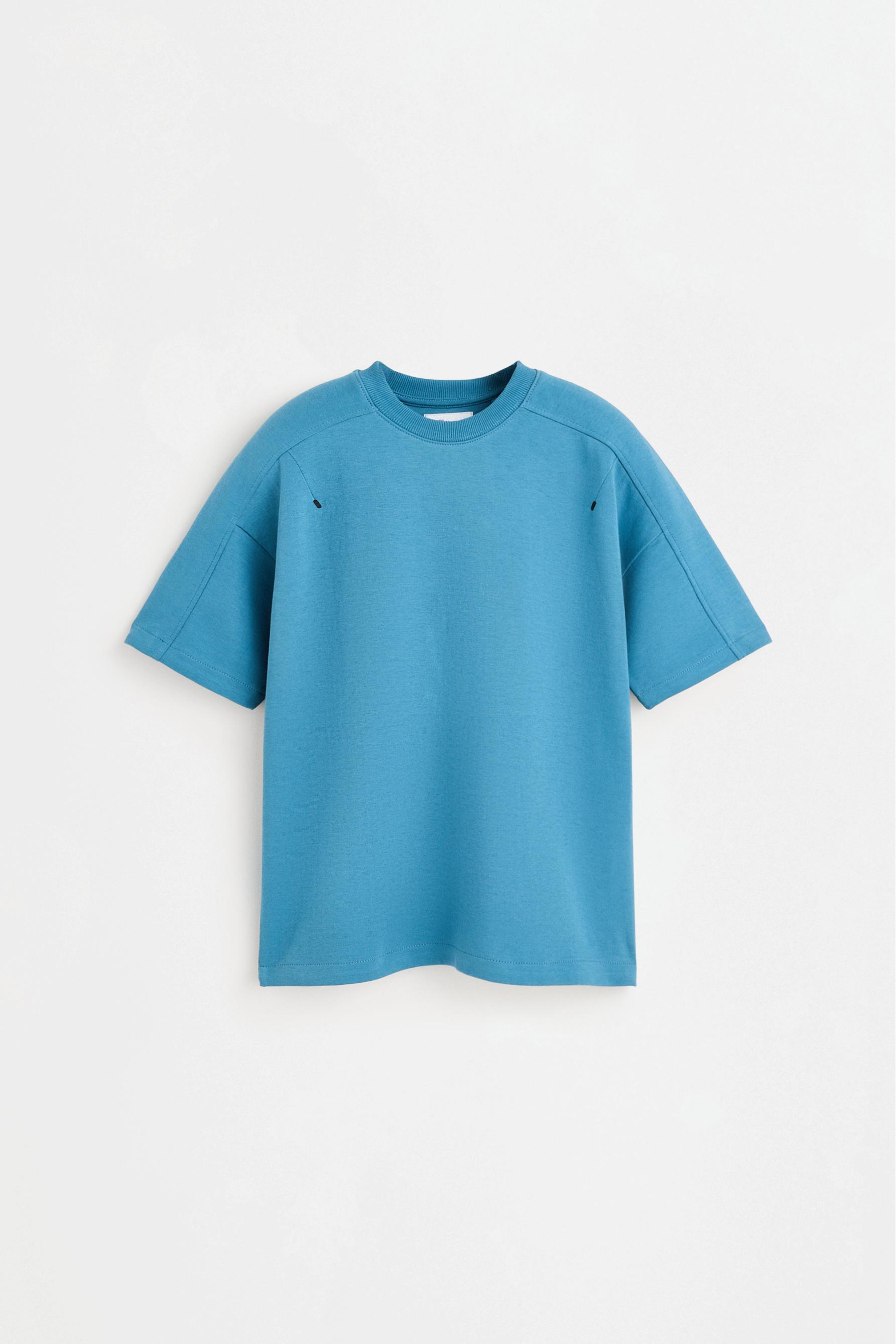 Interlock T-shirt — MEDIUM BLUE