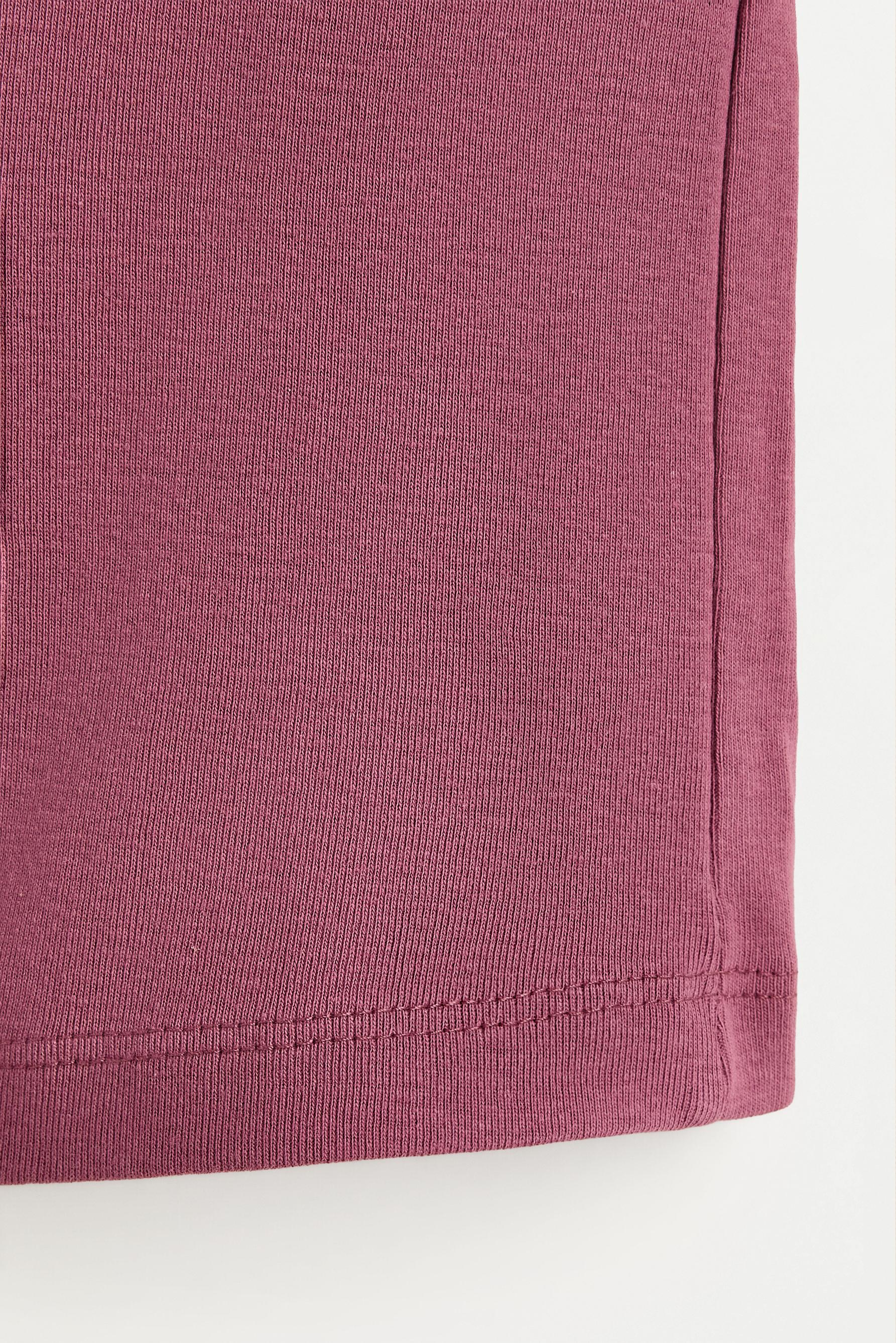 Cycling leggings with fold-over waist — PURPLE