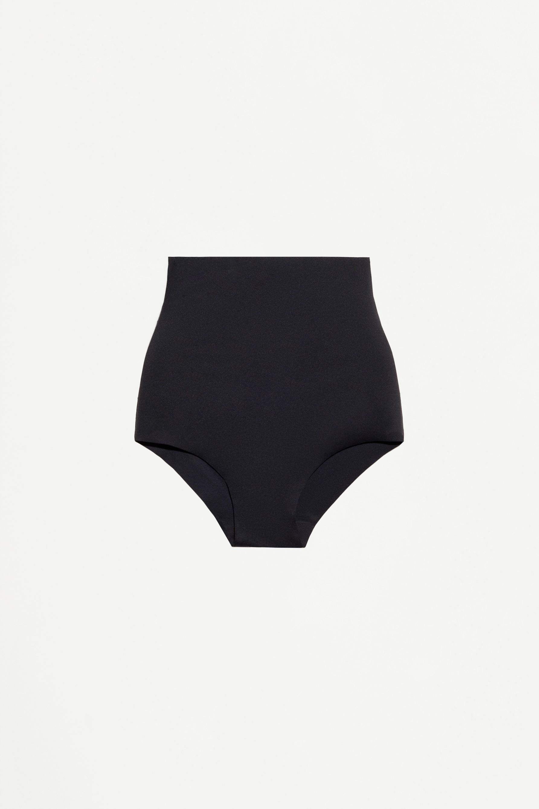High-waist shaper briefs — BLACK