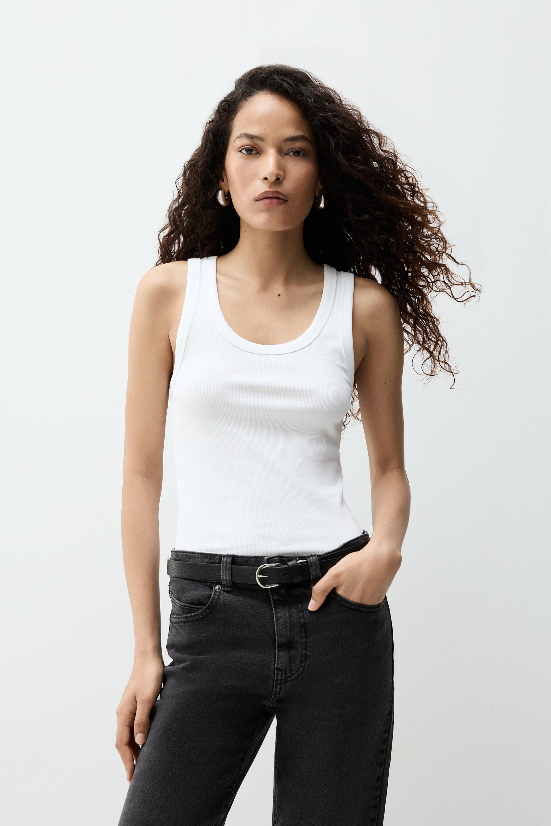 2-pack of racerback T-shirts — WHITE