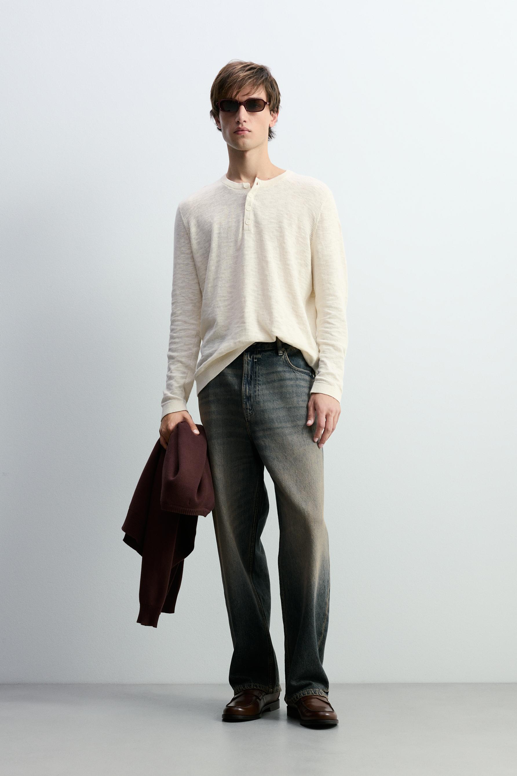 Baggy jeans — FADED PETROL BLUE