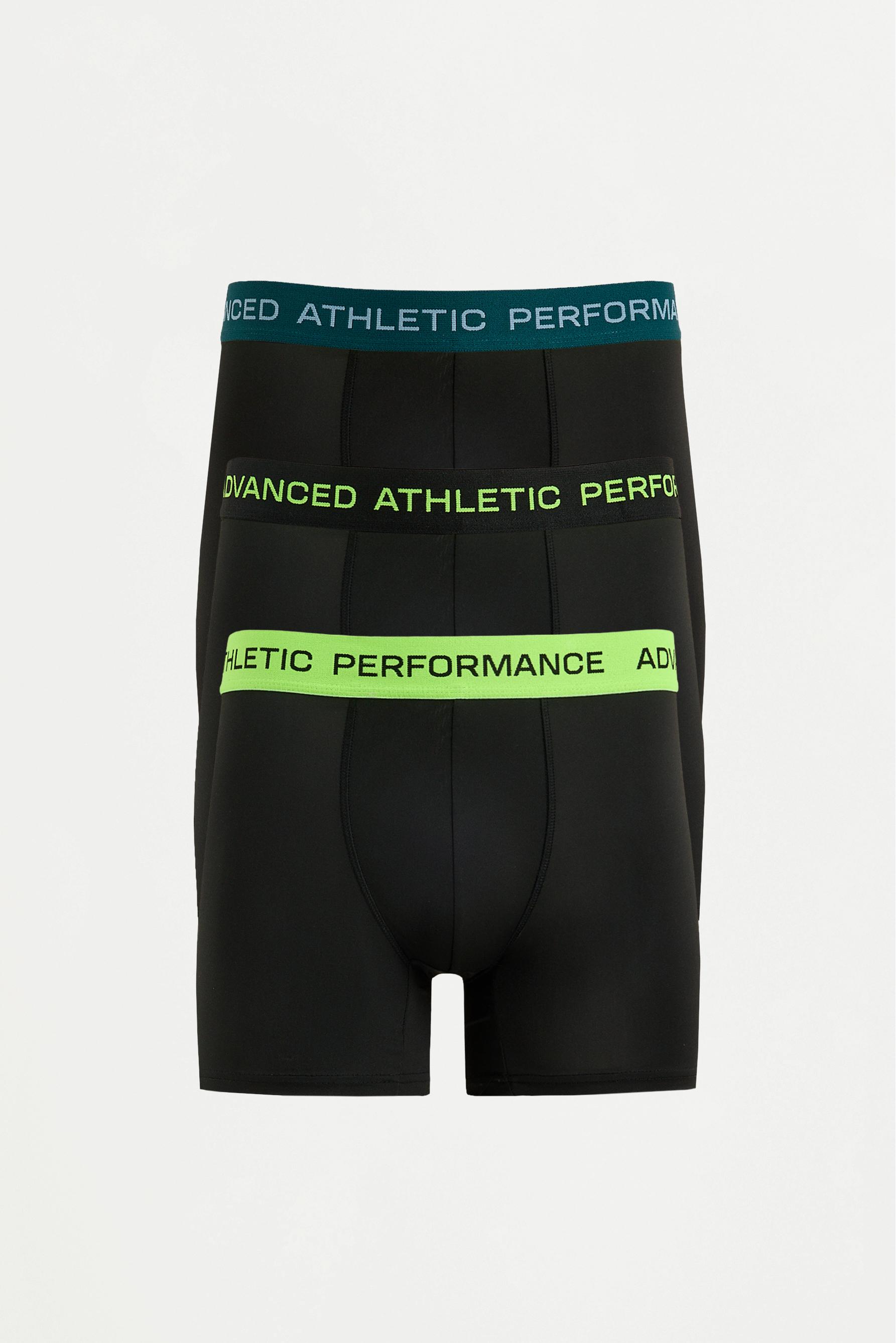 3-pack of long performance boxers — GREEN