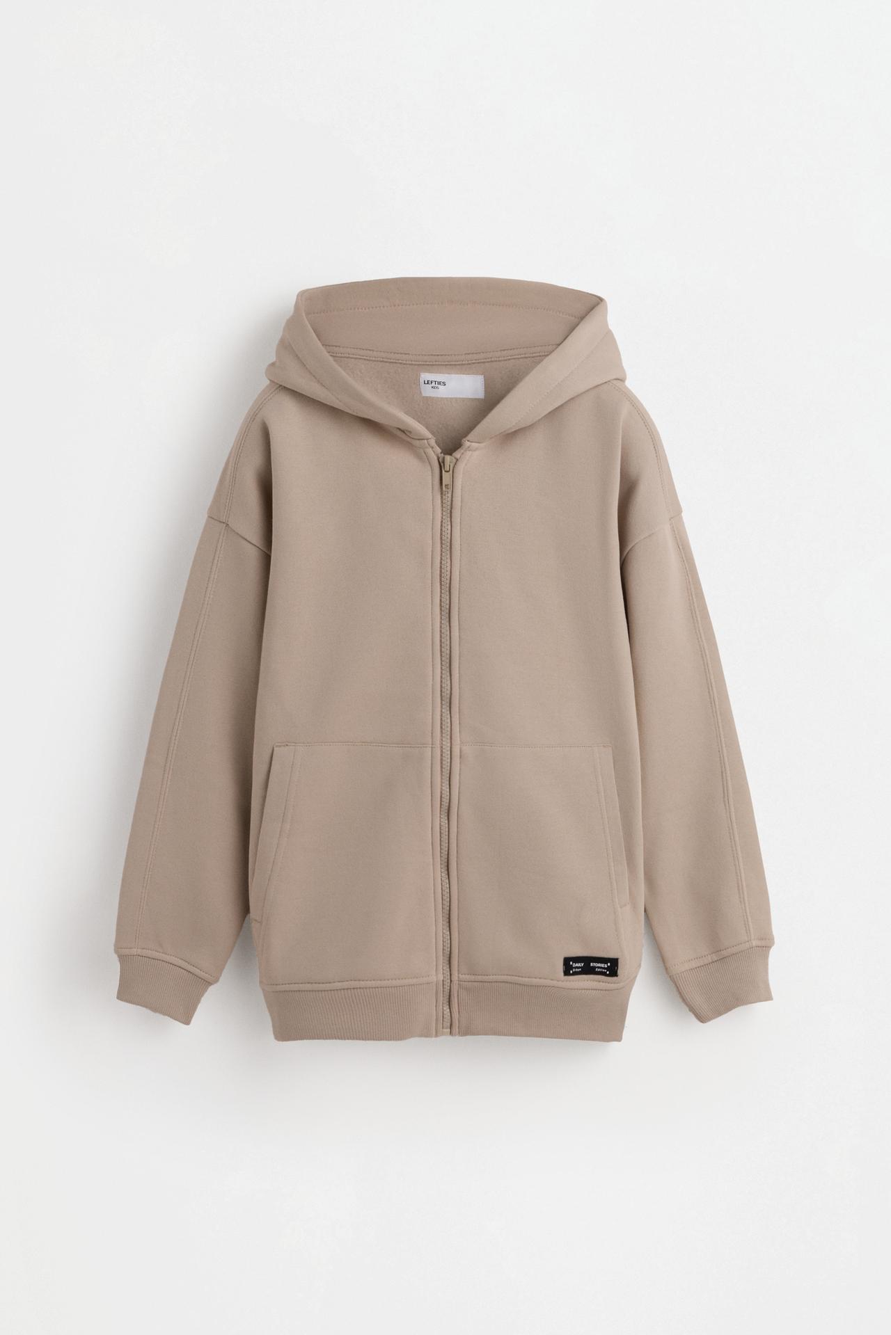 Zip-up hoodie — SAND