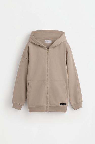 Zip-up hoodie — SAND 1