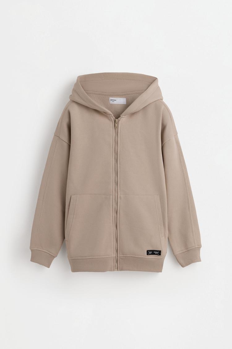 Zip-up hoodie — SAND