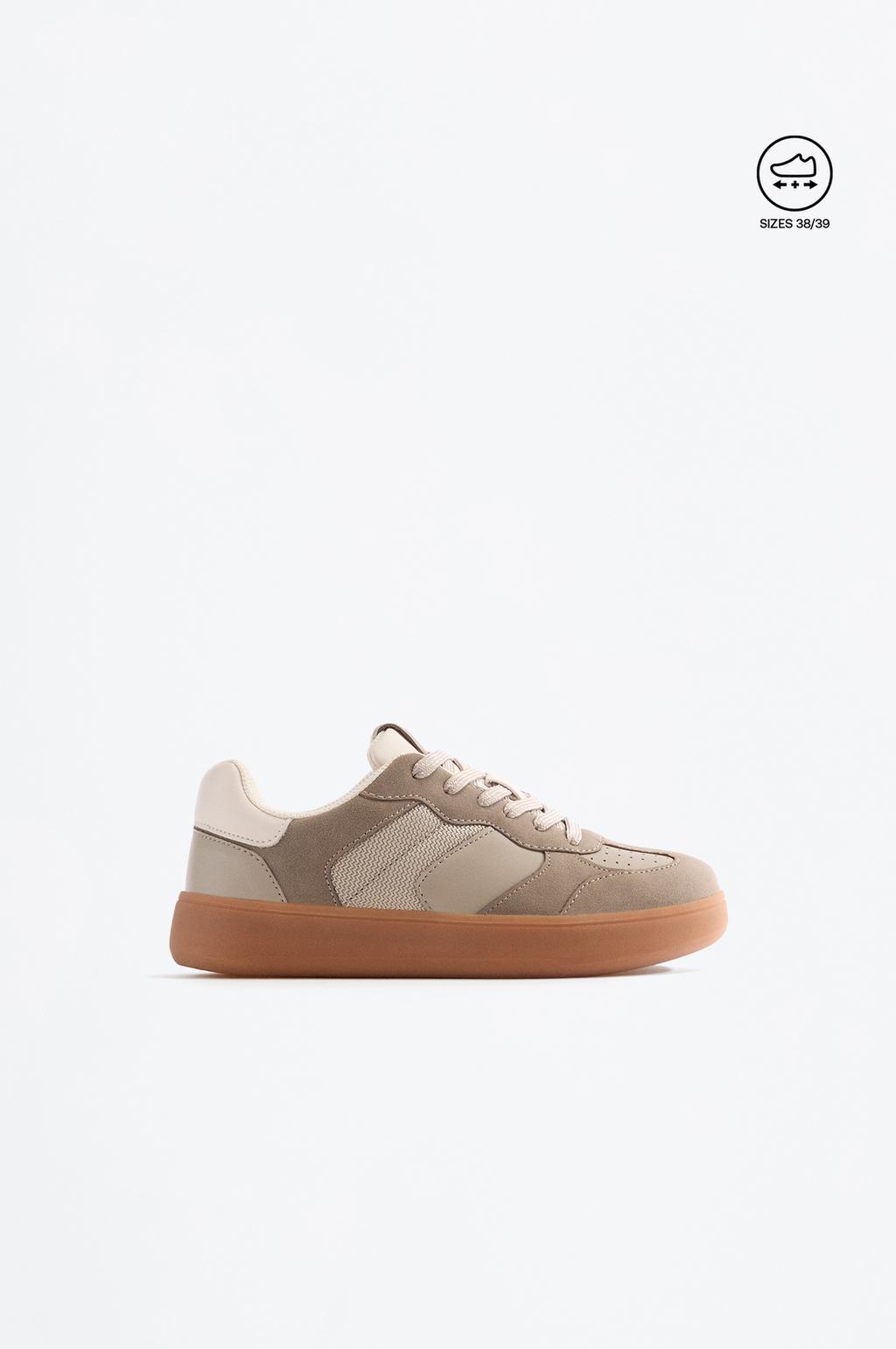 Pantofi sport cu talpă caramel