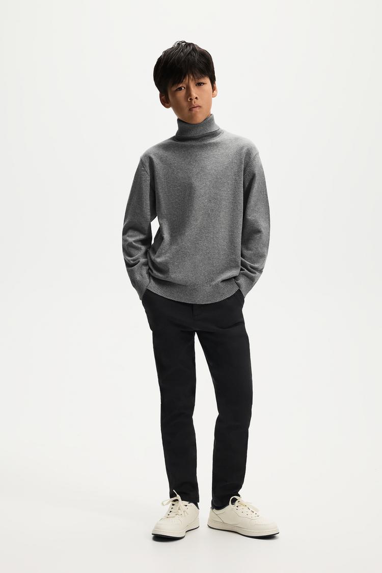 Roll neck sweater — GREY MARL