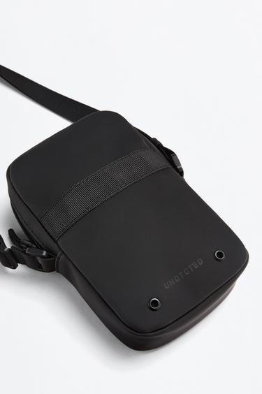 Rubberized crossbody bag — BLACK 3