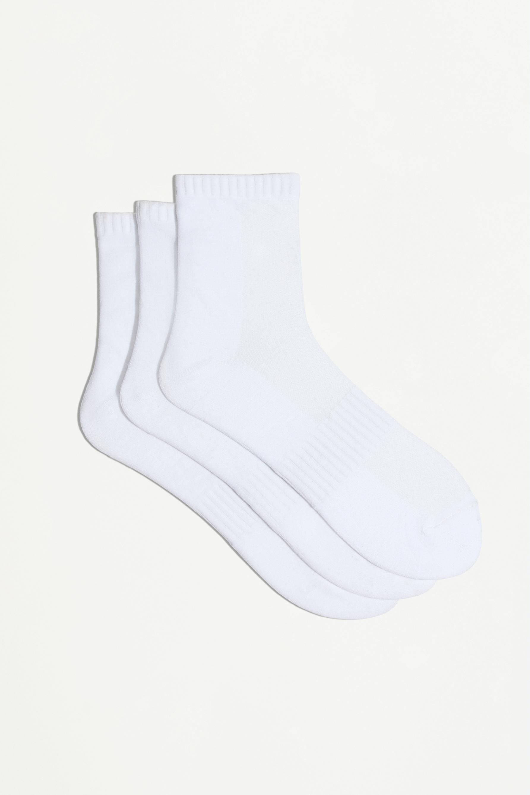 Ankle socks (3-Pack) — WHITE