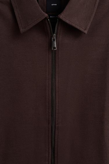 Zip-Up Overshirt — CHOCOLATE 7