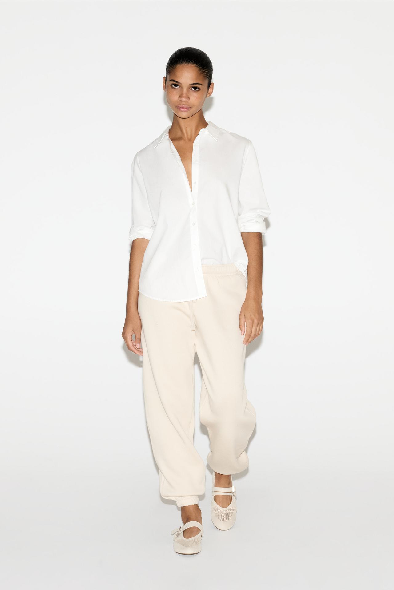 Basic tracksuit bottoms — MEDIUM ECRU