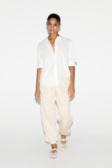 Basic tracksuit bottoms — MEDIUM ECRU 1