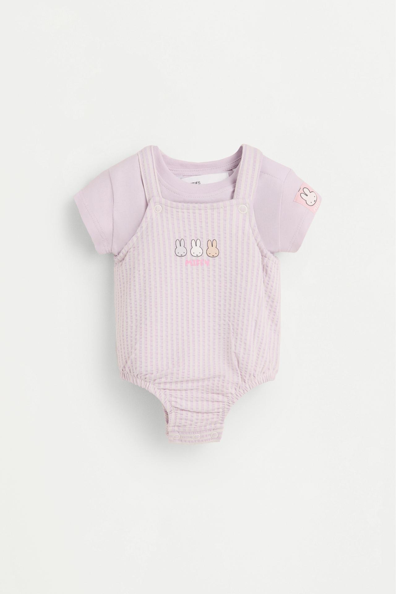 Miffy T-shirt and overall set — LILAC