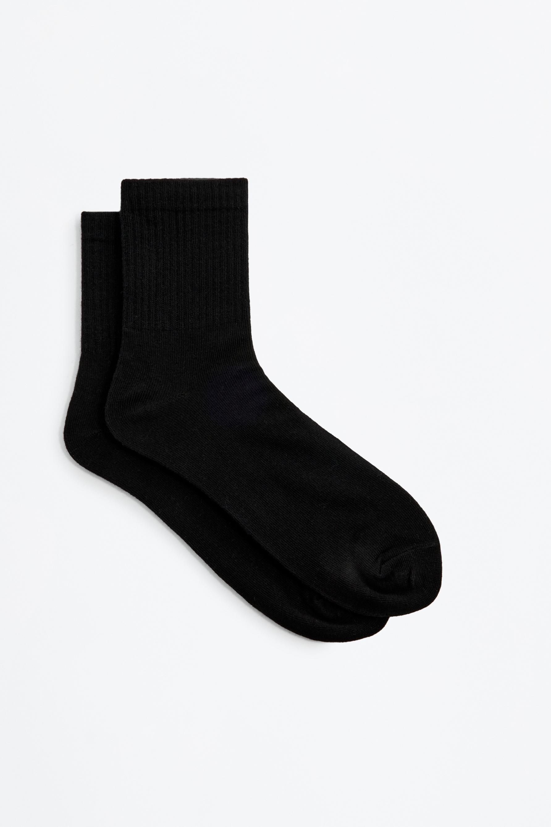 High ankle socks (7-Pack) — BLACK