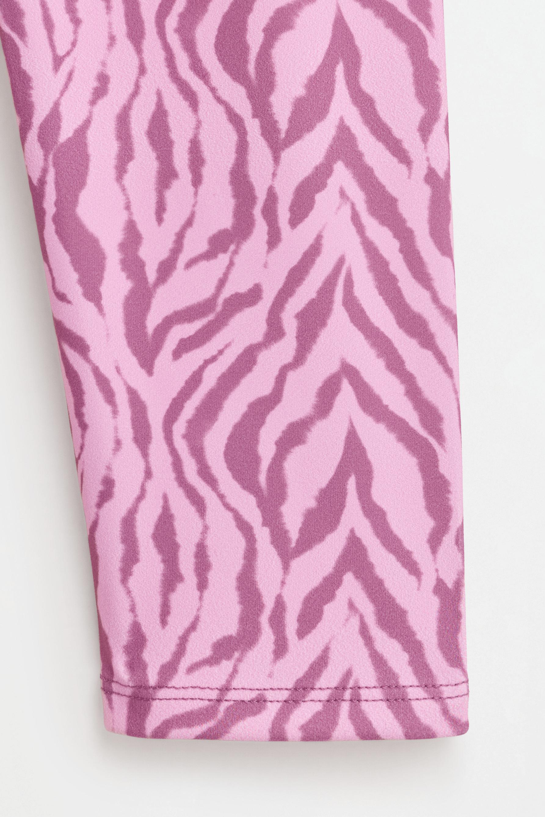 Printed sports leggings — PINK
