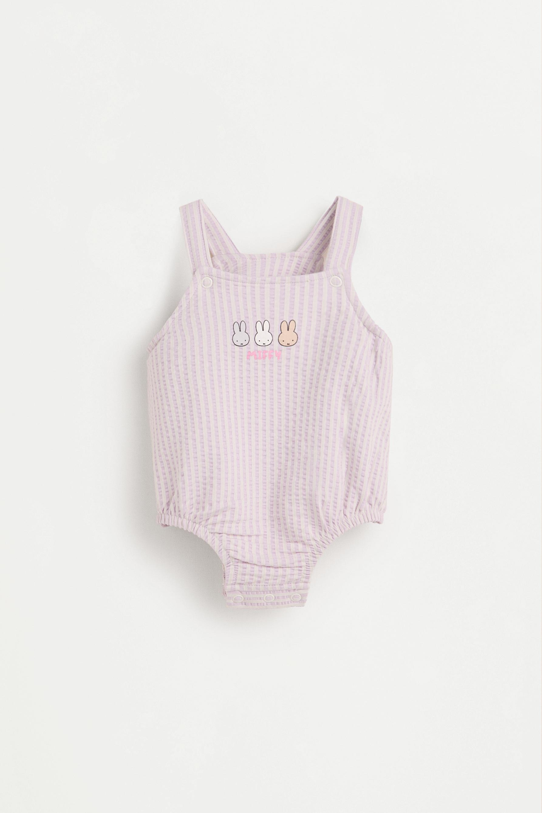Miffy T-shirt and overall set — LILAC
