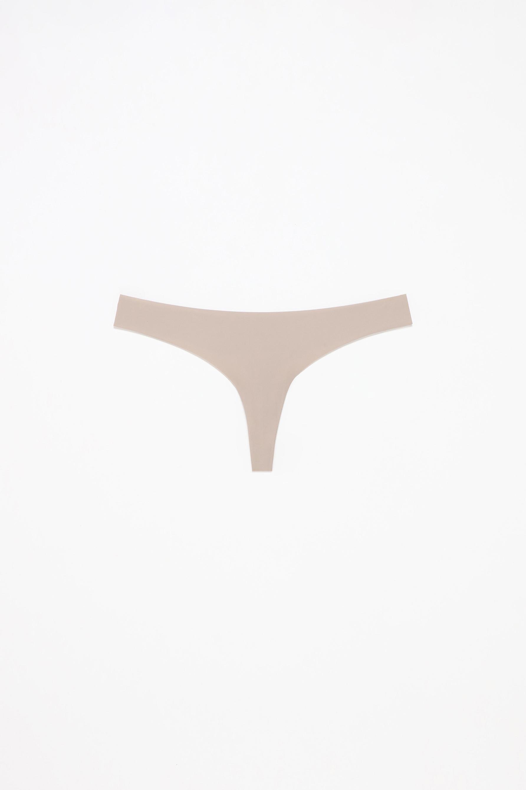 3-Pack of microfibre thongs — WHITE