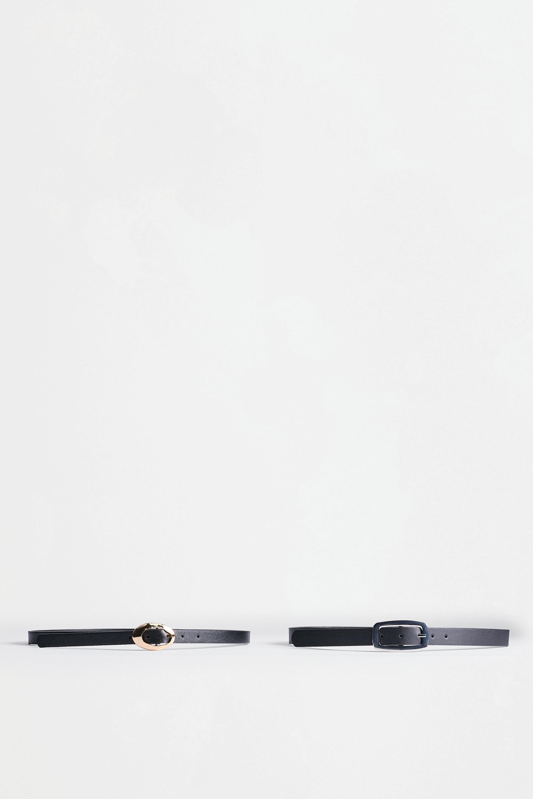 Basic 2-pack of belts — PEARL MARL