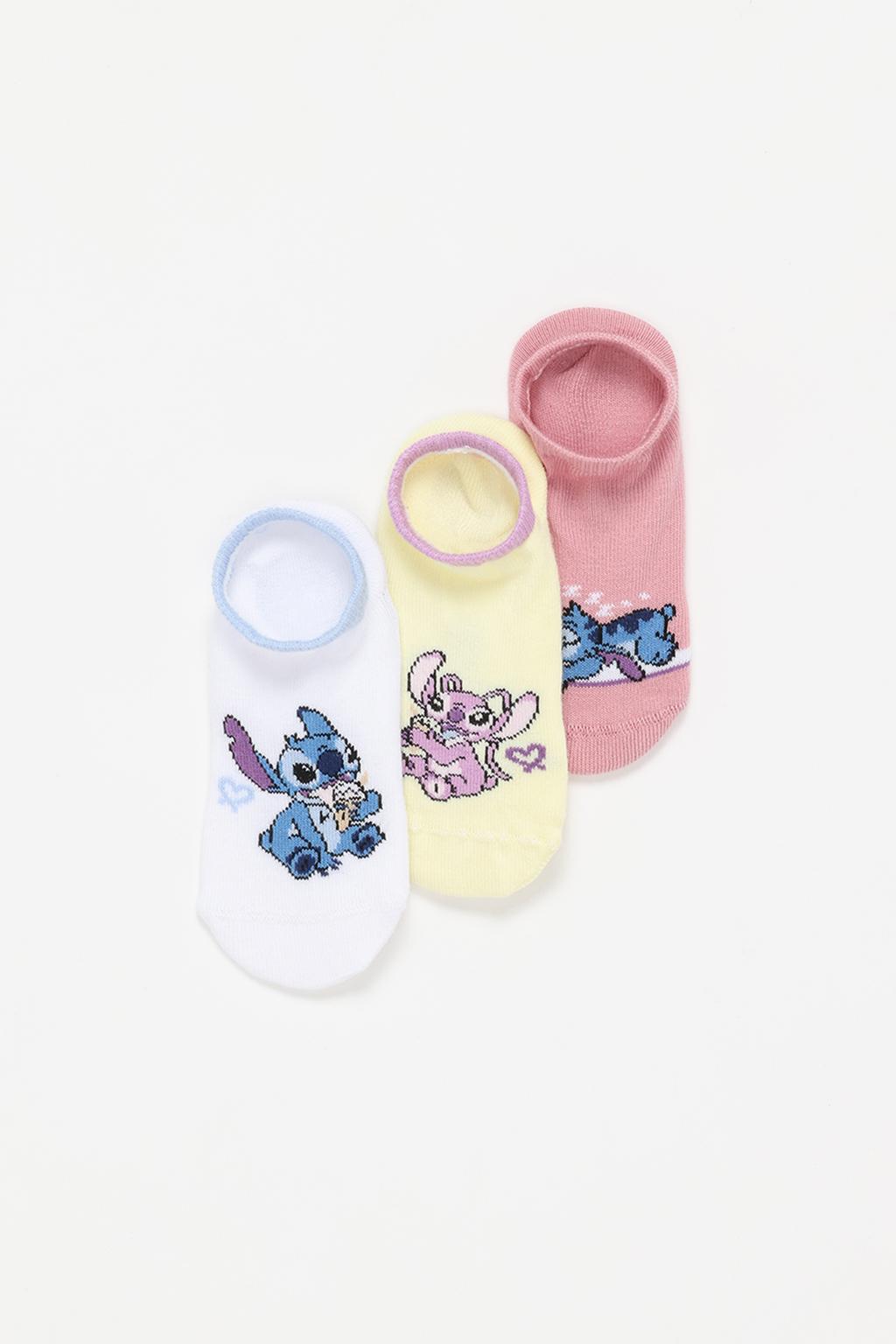 Pack 3 calcetines Stitch & Ángel ©Disney tropical