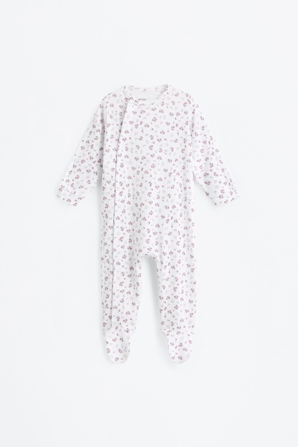 Pijama pointelle estampado entero