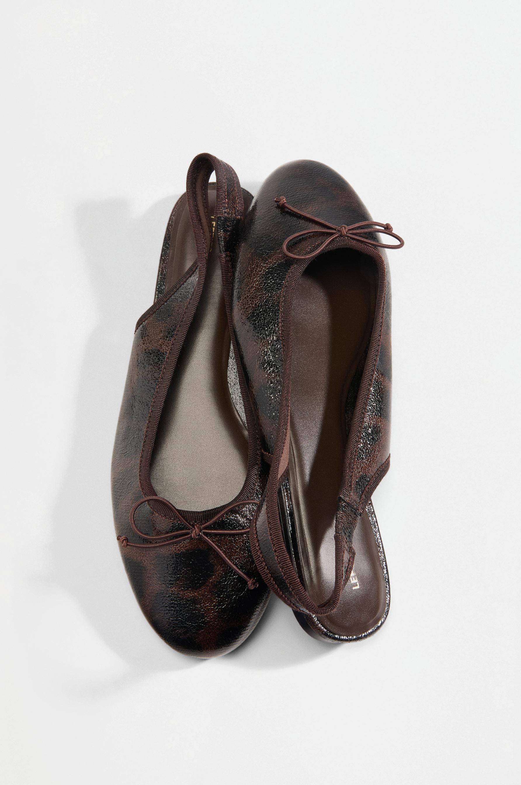 Slingback ballet flats — LEOPARD