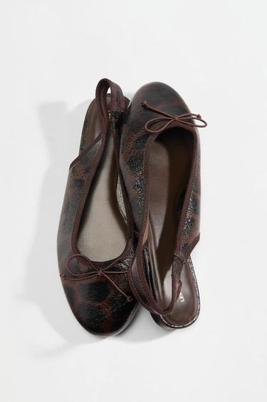Slingback ballet flats — LEOPARD 3