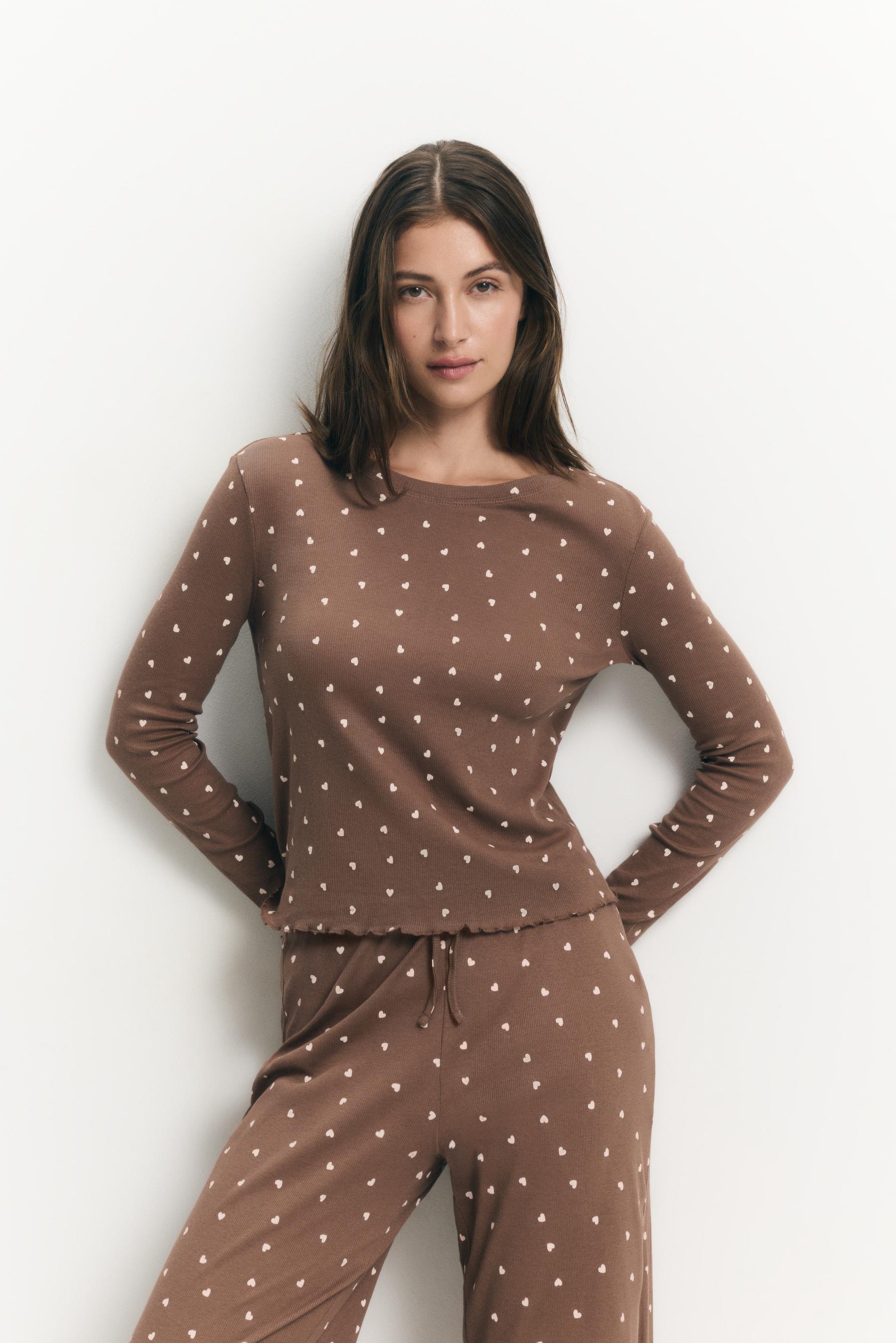 Camiseta pijama manga larga