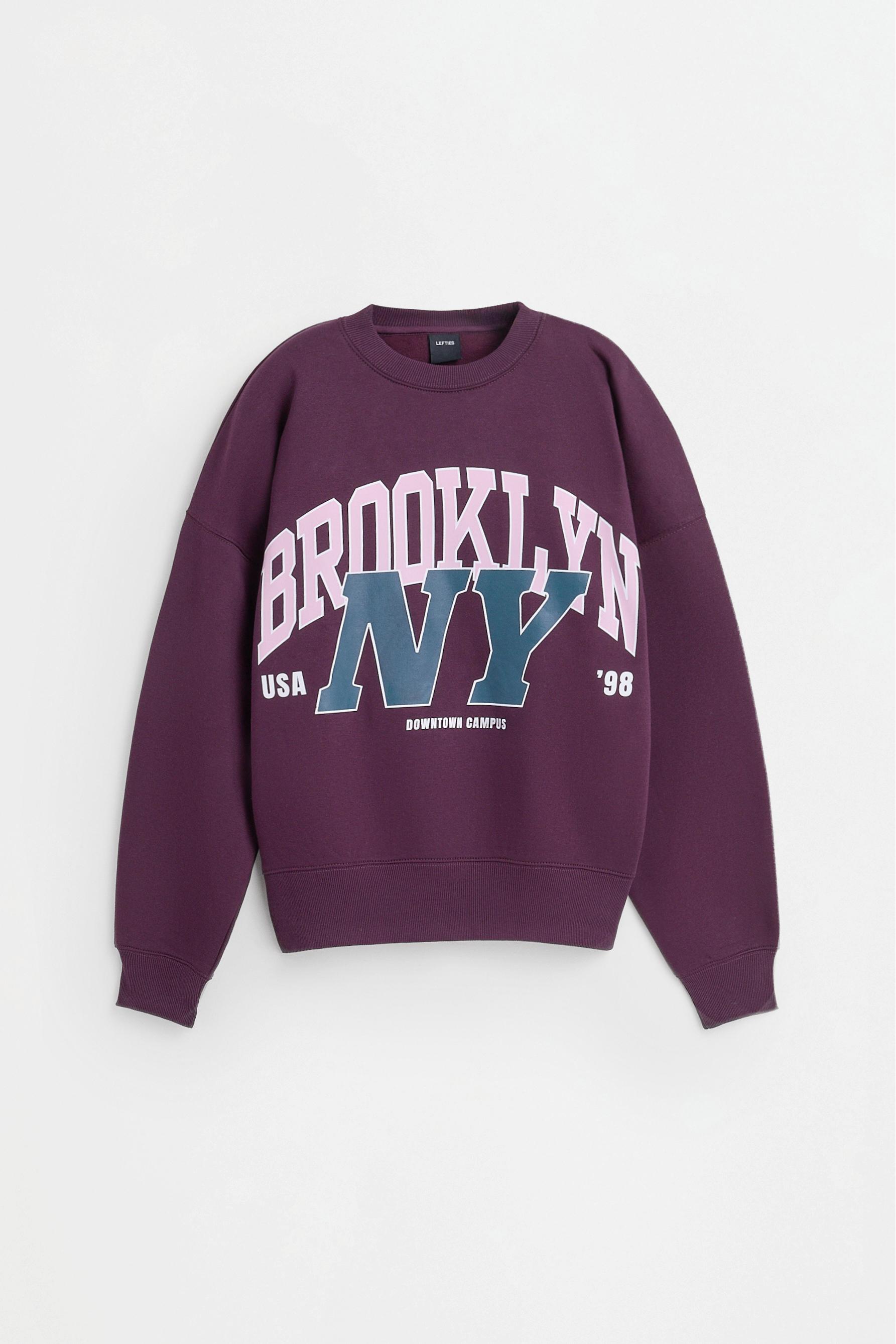 Printed sweatshirt — MAROON