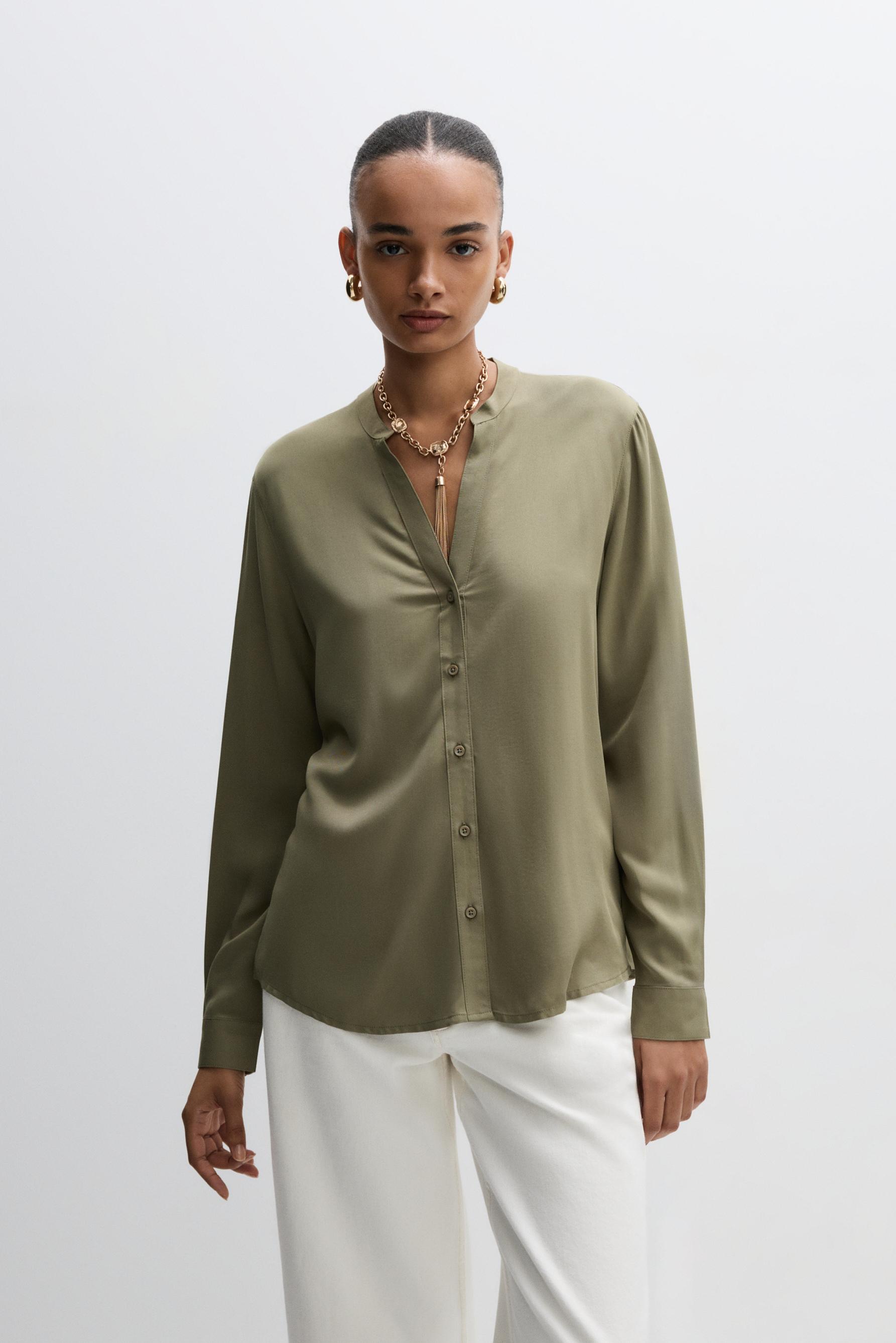 Camisa panadera fluida