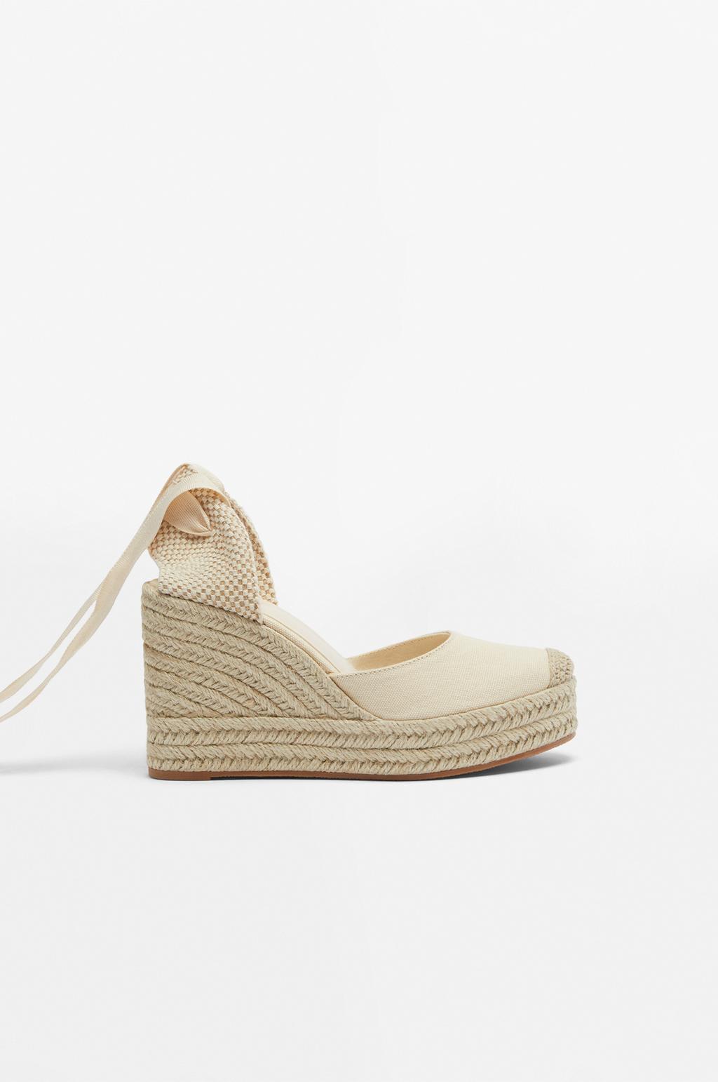 Platform dolgu topuk espadril