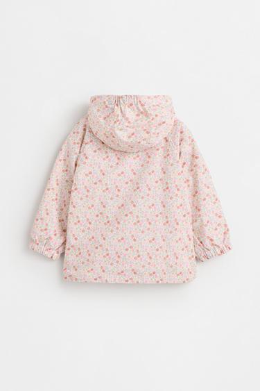 Bow print windbreaker — ECRU 3