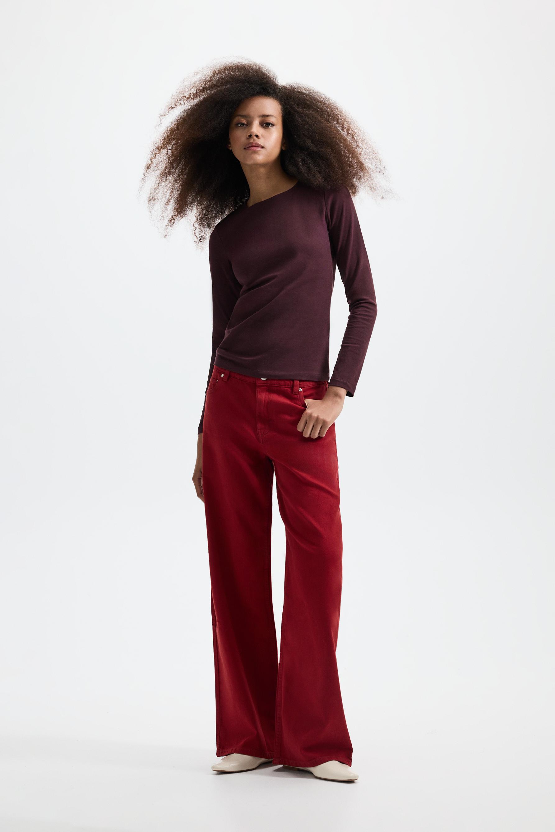 Low-rise wide-leg jeans — REDDISH
