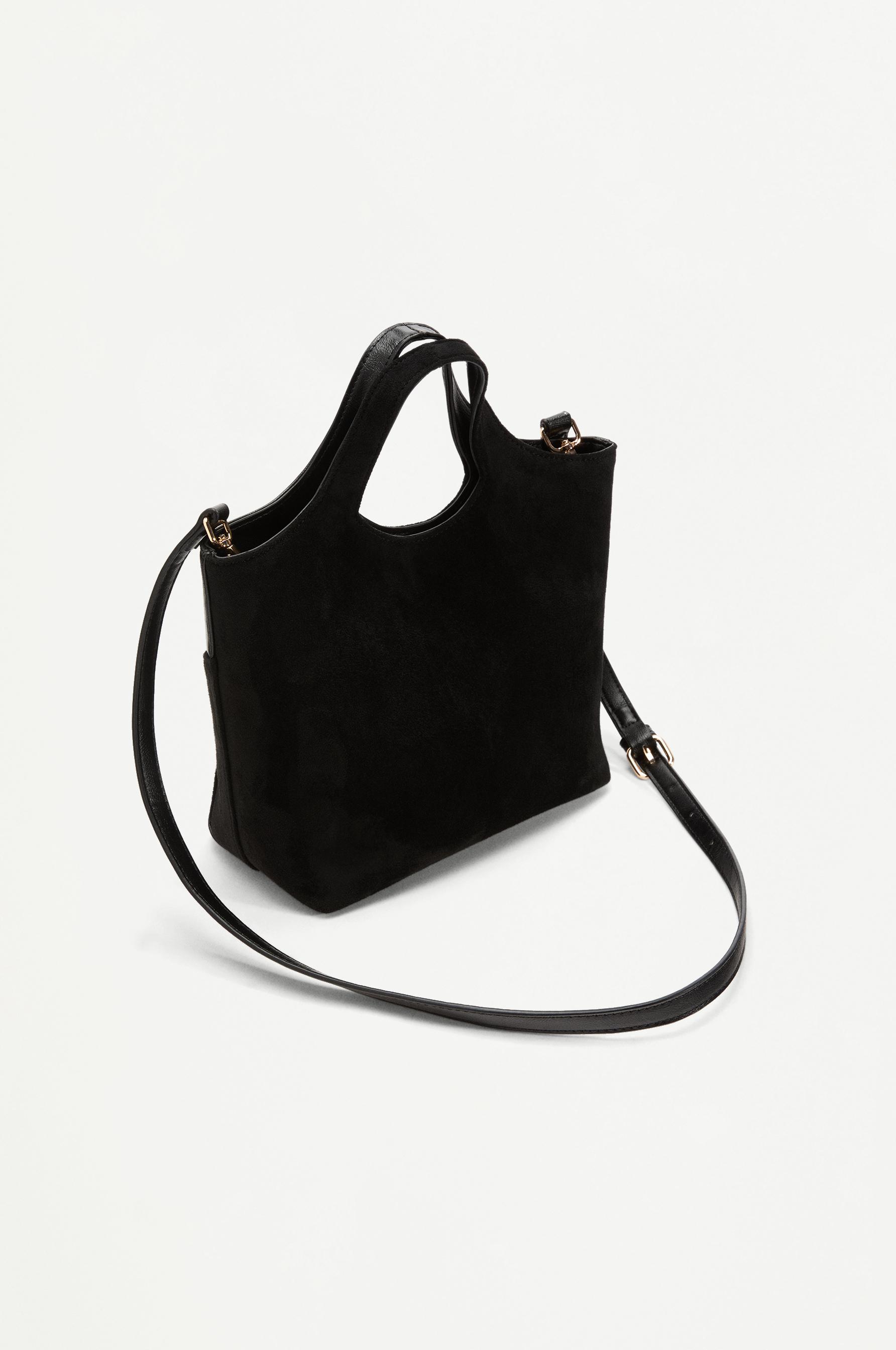 Patchwork crossbody bag — BLACK