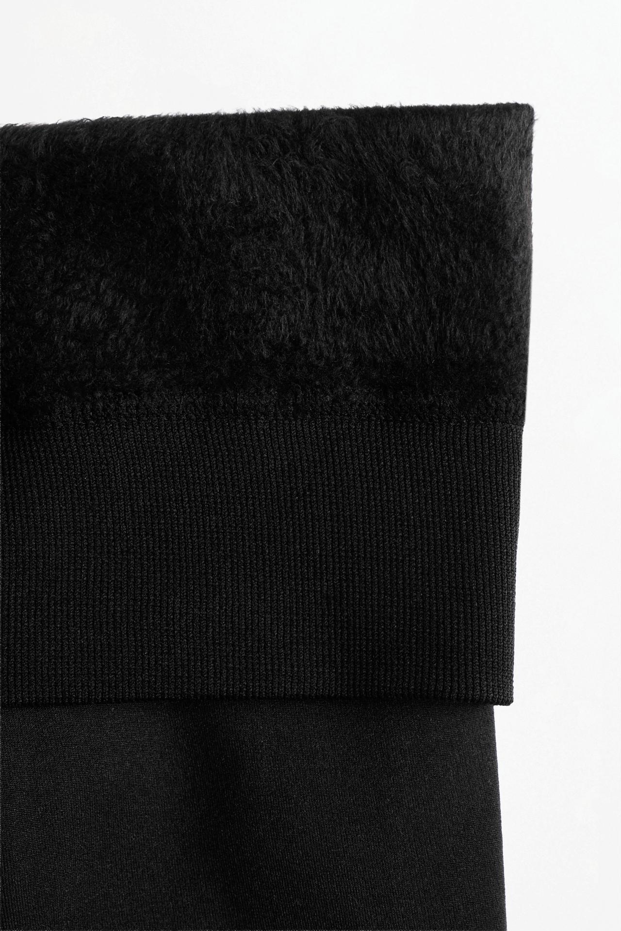 Long 200 den leggings — BLACK