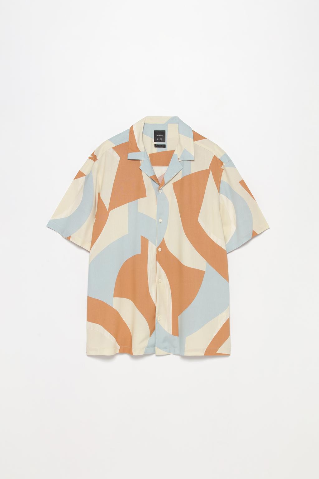 Camisa resort estampada